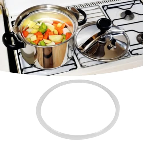 Siliconen Rubber Sealing Ring, Vervanging voor Drukkookplaten, Vervanging voor Transparant Afdichtingsring Ring Home Drukkoker Keuken (Pressure Cooker Binnendiameter: 24cm) 4