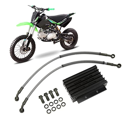 Oliekoeler Radiator, Oliekoeler Radiator Motor Cooling Slang Kit High Performance voor 110cc-150cc Pit Dirt Bike ATV 5