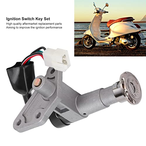 ontstekingssleutelset, 4 Wires ontsteking Lock Metaallegering Universeel voor GY6 4 Stroke Scooter bromfiets ontsteking schakelen, populair 4