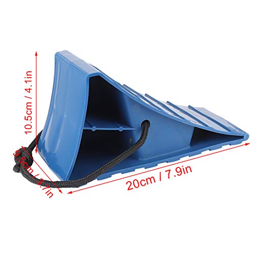 2 Stuks Onderkant Wedges met touw en handvat, Portable Wheel Dock Base, Non-Slip Banden, Stop Blok, Rem Wedges, Trailer, Wedges voor Auto Trailer Camper