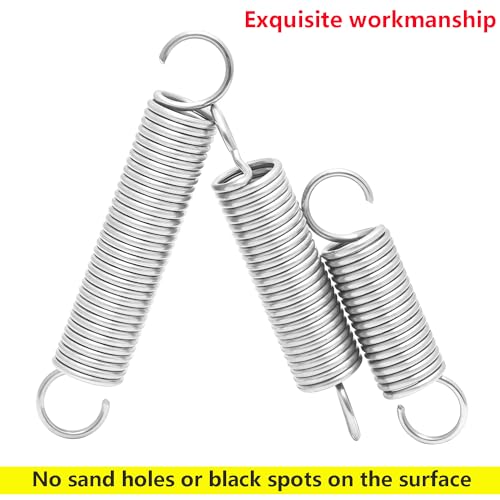 2 stuks Spanning Veren Springs Spanningen met haken, Roestvrij staal Spanning Spring, Dubbele Haak Spring, Drukveren, 0,05" x 0,9" x 1,18" 5
