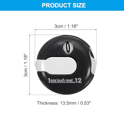 Golf Score Counter, Mini Golf Shot Stroke Attachment Counter Clicker Clip voor Golfers Handschoen Hoed