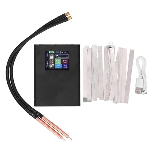Mini Spot Welder Kit, voor 0,25 Mm plaatmetaal Mini Spot Welder Kit Portable LCD display met 5000MAh oplaadbare batterij, Gereedschappen