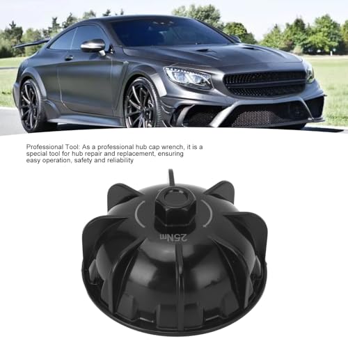 Wielmoersleutel A0005810000 Compacte Portable Hub Cover Removal Key Vervanging voor Benz X222 C205 C217 C218 C253, zwart