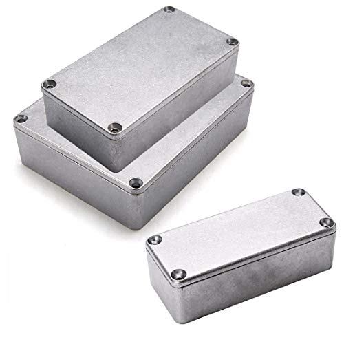 Behuizing Elektronica, 1590XX 145(L) x 121(W) x 39(H) mm IP54 Aluminium Elektronica Projectbox Behuizing Buiten/Externe Behuizing Power Junction Box Compleet met Connector 3