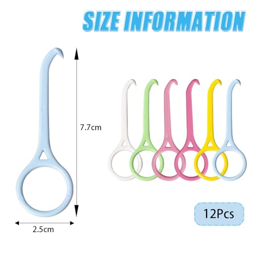 12 st Aligner Removal Tool Onzichtbaar Aligner Braces Verwijderaar Haak Renainer Verwijderaar Aligner Removal Tool voor Onzichtbare Brace Tanden Reiniging Oral Care Orthodontische Zorg (6 Kleuren)