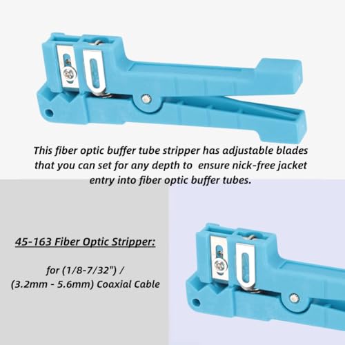 LWL-Sheet-Stripper Koaxiale Kabel-Abisolator Cable Cutter Crimper 45-163 45-162 (45-163)