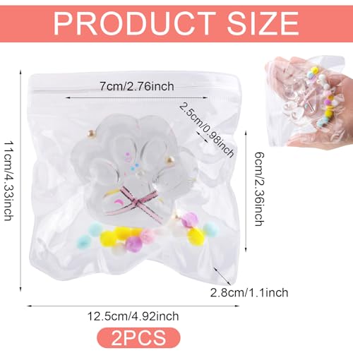 2pc Kat Paw Knijpen Speelgoed, Taba Zachte kattenpoot Kawaii Jelly Kitty Paw Ontspannende dieren Stress Ontspannende Fidget Speelgoed voor kinderen Tieners Volwassenen (Stijl 5)