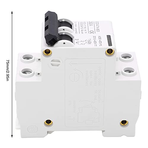 Miniature Circuit Breaker 400V AC DC 2P 32A Din Rail Mount Overload Protection Home, Luchtschakelaar voor residentiële verlichting distributielijnen, zonne-PV-systeem 5