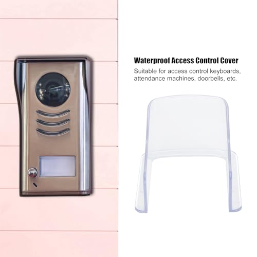 Deurbel Cover, Deurbel Regen Cover Ring Deurbel Cover Deurbel Camera Plastic Regen Cover Waterdichte Access Control Cover 3