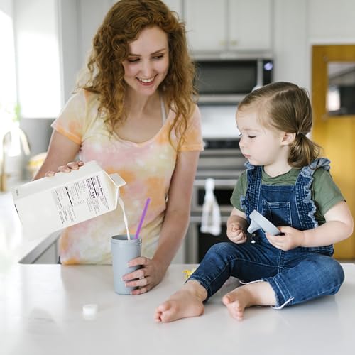 8 st. Herbruikbare Straws - Sparkling Long 30cm Dikke Plastic Straws - Kleurrijk en helder met reinigingsborstel voor Mason Jar 3