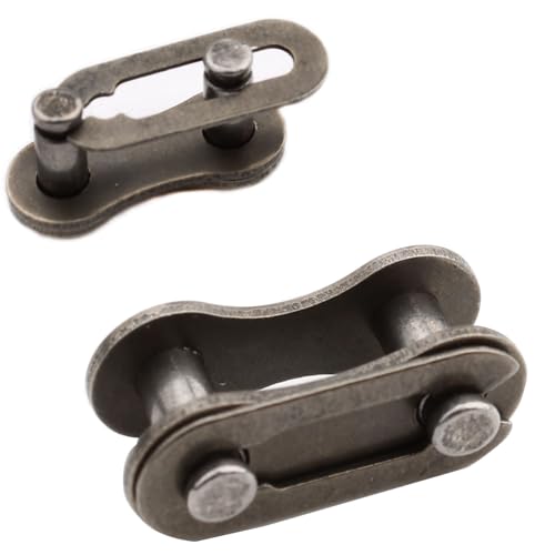 RUNCC-YUN Fietsketting Links, 20 stuks, 1 snelheid ontbreekt Kettinglinks, 1-Way Herbruikbare stalen fiets Ketting Links, Single Speed Chain Links(Brown) 5