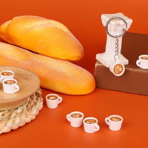 40 st. Mini Hars Coffee Cups, leuke miniatuur koffie mok kleine drank poppenhuis speelgoed partij decoraties kleine bedeltjes voor sleutelhangers oorbellen Doll keuken decoraties accessoires 5
