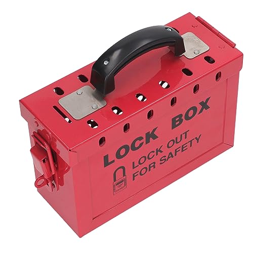 Lockout Tag Outbox, Lockout Tag Outbox, Portable Security Group Lock Box voor OSHA compliance, Gesloten hangsloten