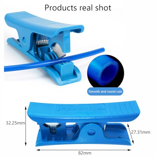Teflon slang blauw, voor spuitmond 3D printer 8 m PTFE 1,75 mm filament ID 2 mm OD 4 mm Teflon Tube voor mondstuk + pijpensnijder 3