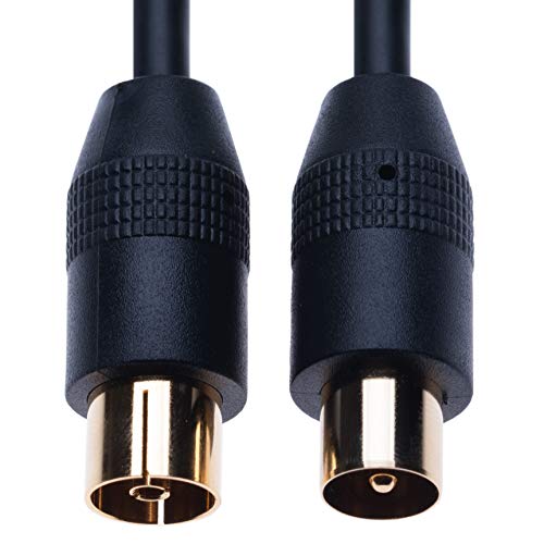 HF Coaxiale RF Kabel TV Antenne Kabel, Luchtkabel, 1m, Coaxiale Plug, Man tot vrouw, Antenne Jack, Uitbreiding voor Bosch SkyDSL ONE Primacom Unitymedia DVD VCR voor Televisie 4