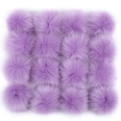 Verpakking van 6 12-15 cm Faux Fur Pompoms Faux Fur Pom for Crafts, Faux Fur Pompoms, Fluffy Pom for Crafts, DIY Creative Crafts, Hats, Handschoenen, Bag, Hangers, Decoratie