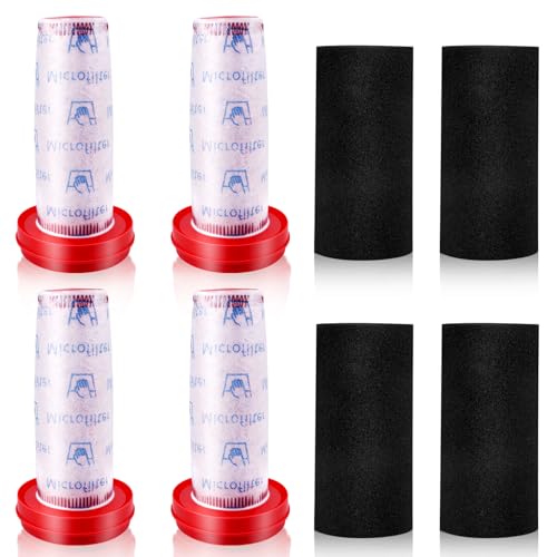 4 Pieces Vervangingsfilters voor Bosch Flexxo Series 4 25.2V/21.6V Cordless Stofzuiger BBH32101 BBH3Z0025 BBH3PETGB BBH3211GB No. 12026520
