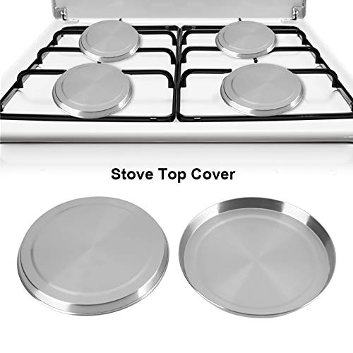 Fornuis Top Covers voor gasbranders, 4st/set Roestvrijstalen Keuken Fornuis Top Brander Covers Fornuis Bescherming 4