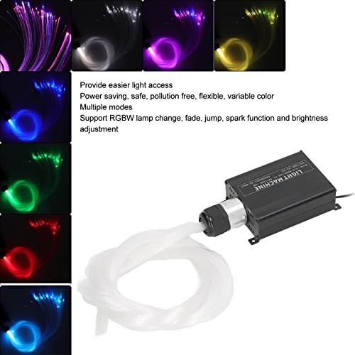 Fiber Optic Lights Star Ceiling Light Kit, Telefoon App Control Geluid geactiveerd 16W RGBW Twinkle, Music Effect Star Ceiling Sky Light 4