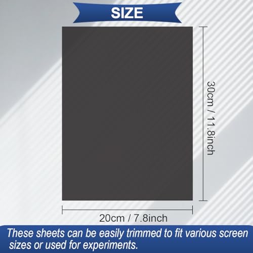 Verpakking van 2 gepolariseerde film 20 x 30 cm Self-Adhesive Linear Polarising Filter met Cut Back voor Scherm Reparatie, Educatieve Fysica en Fotografie 4