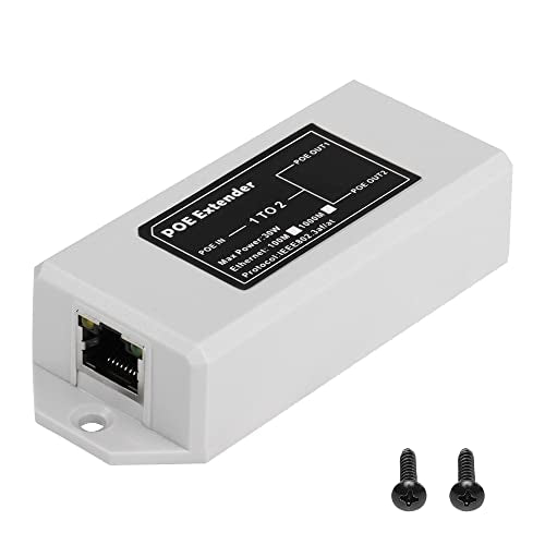 Gigabit POE Extender 100/1000Mbps 30W RJ45 1 tot 2 Wall Mounted POE Repeater/Injector/Network Extender Drie in één