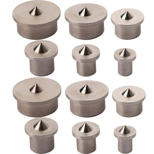 Houten uitlijning Stud Centering Tip Marker Boorcentrum, 4/5/6/8/10/12mm(12 PCS)