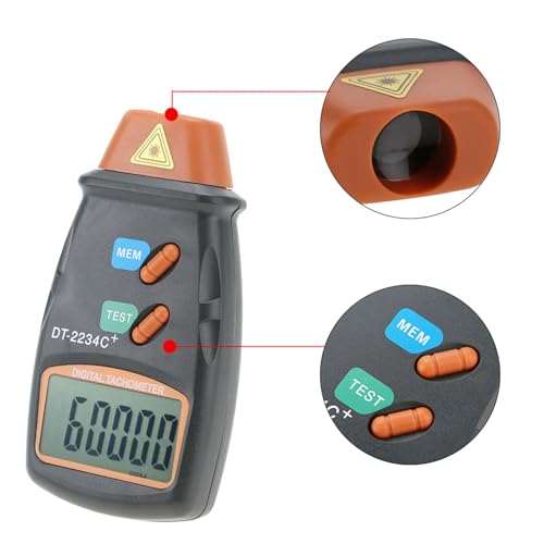 DT-2234C LCD Digital Mini RPM Tester Meter Laser Photo Tachometer Contactloze optische Tachometer RPM-tester voor motor en industrie 3