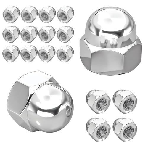 Verpakking van 20 M4 Hex Socket Noten Gemaakt van Staal DIN 1587 Blinde Noten voor Schroeven, Threaded Bolts, Threaded Rods