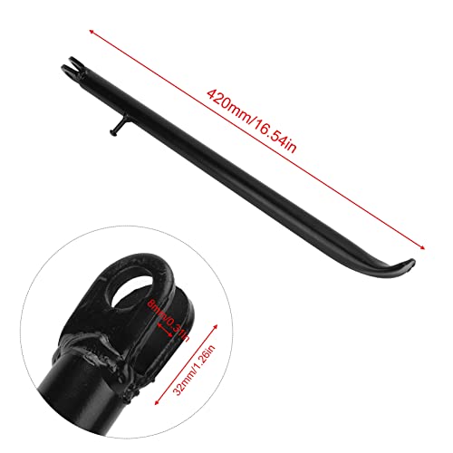 Kickstand, 420mm/16.54in Motorfiets Side Kickstand Ondersteuning Vervanging voor CRF50 70 125cc 110cc 140cc Vuilnisbakfiets (zwart) 5