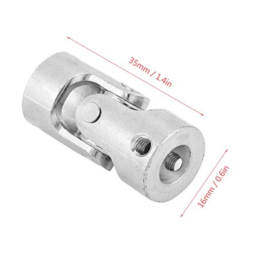 Universal Joint Socket, Shaft Coupling Motor Connector DIY Steering Universal Connection 10 * 10mm 3