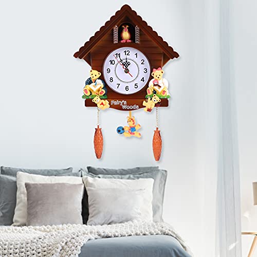 Koekoeksklok, Koekoek Vogel Voices Bell Treehouse Wall Clock Art Vintage Decoratie voor thuis