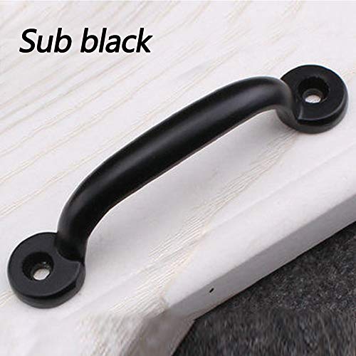 Aluminium Legering Lade Handvat Arc Vorm zwart 78 mm voor kabinet 4