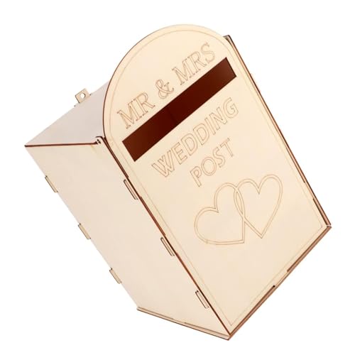 Sea Wedding Post Box Houten Cadeaubon Postvak Rustieke bruiloft Cadeaubon Holder Box voor bruiloft feest decoratie 4