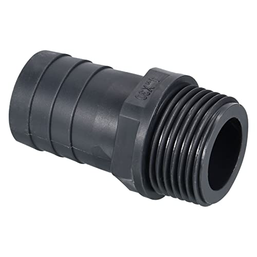 UPVC Barb Slang Fitting, 30mm Barbed Wire G1 Man Wire Pipe Connector Adapter Quick Fittings voor water brandstoflucht, grijs 3