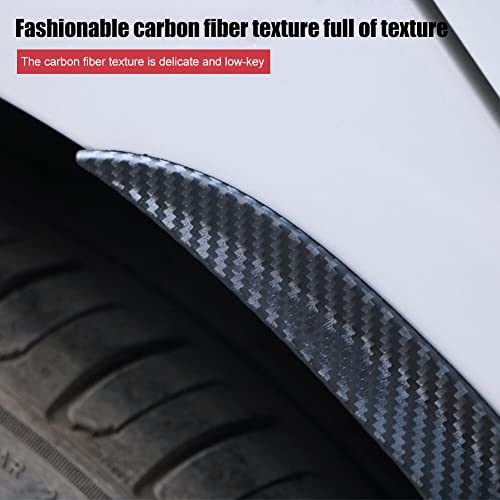 Auto Fender Breiding 2 Stukken 72 cm Carbon Fibre Car Wheel Breiding Mudguard Mudguard Universal Car Wheel Breiding Car Wheel Protection Decoration 3