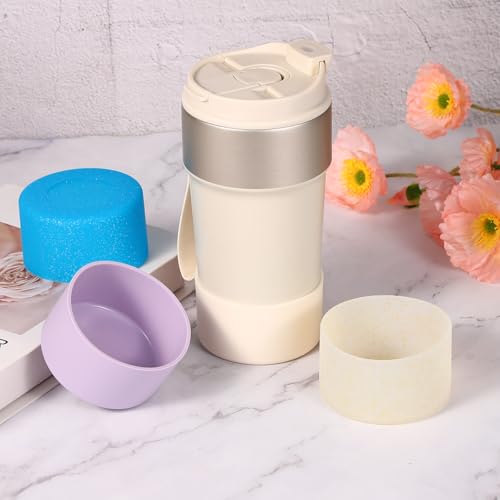 Siliconen Boot, 1 Piece Bottom Sleeve Protector, Anti-Slip Beschermhoes voor Waterfles, Car Travel Cup, Bruin 5