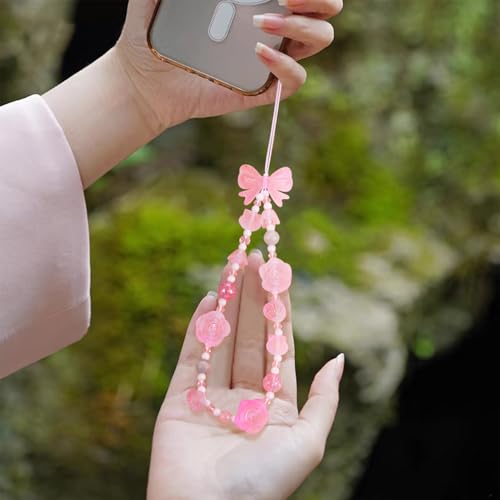 100g Roze Diverse Acryl kralen Matte Bloem Kralen Caps Bow Butterfly Leaf Esthetic Craft Kralen Bulk voor DIY armband ketting oorbellen sieraden maken 4