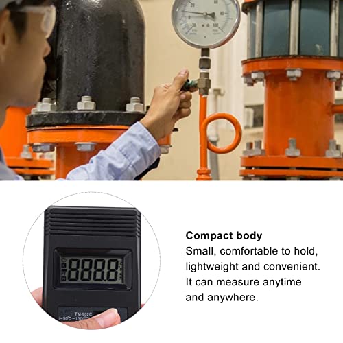 Digitale thermometer sensor LCD industriële hoge nauwkeurigheid temperatuurprobe -50~+300°C, LCD-display, kleine behuizing standaard K-type Plug, Scope Gas en 4