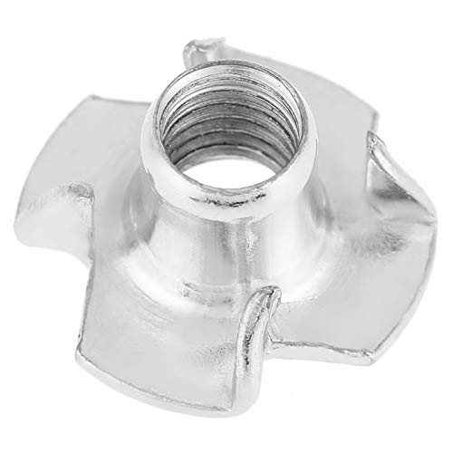 T-noot, 4-tand tee blinde noten Assortiment set voor hout, klimgrepen, kasten, meubels(M6) 4