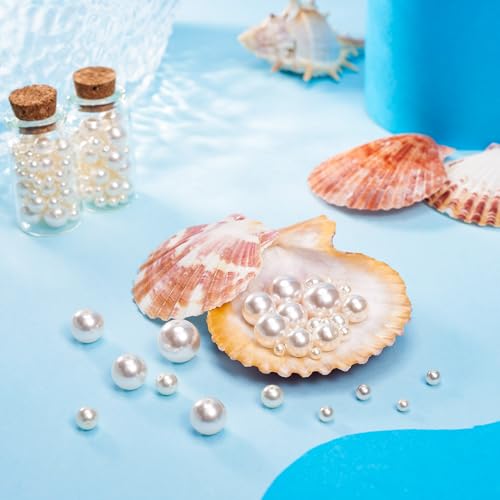 170 stuks parelkralen voor het maken van sieraden, 6 maten, ronde glazen parels voor vrouwen, doe-het-zelf armband, oorbel, ketting, handwerk, choker, accessoires, bloemboeketten 5