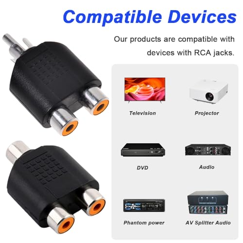 1 stekker naar 2 stopcontacten, Y video splitter, 1 stekker naar 2 stopcontacten, Y splitter, 1 bus naar 2 aansluitingen, Y splitter, 1 bus naar 2 aansluitingen, 10 stuks 5