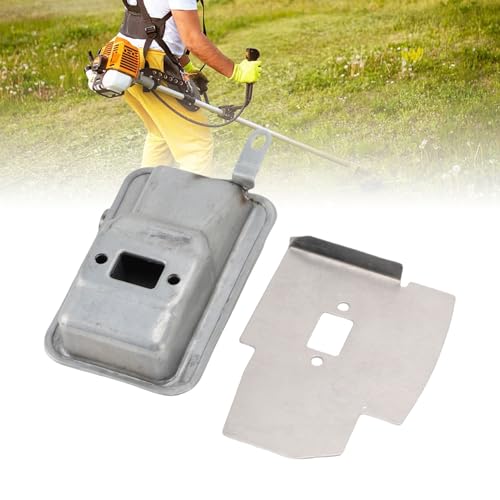 Trimmer Uitlaatdemper Stalen Uitlaatdemper met Schilddeflector voor 143RII G35L G45 Trimmers Duurzame Slijtvaste Prestaties 5