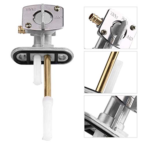 Petcock brandstoftankschakelaar voor YFZ350 YFM660 Grizzly ATV 1987-2006 2002-2008 (Silver White) 3