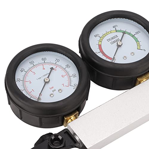 Cilinder Leak Down Tester Benzine Motor Compressie Dual Gauge Detection Tool voor drukregeling Leakage Test Auto Reparatie Gereedschap Autoonderhoud Hulpmiddelen