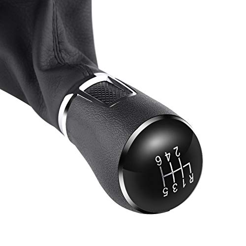 6 Speed Gear Shift Knob, Shift Knob Gaater Boat Shift Knob Gaater 6 Speed Car Shift Knob Stick Gaiter Boot Frame Kit voor Passat B7 2011-2012 5