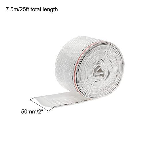 50mm ID 25ft Lichtgewicht Backwash Slangenpoot Flat Versterkte afvoer PVC slang 0.8MPa voor Zwembad