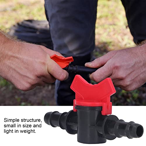 2PCS Barbed Wire Ball Valve, Flow Regulator Ball Valve Uitgeschakelde Switch Flow Control Ventiel voor Drip Irrigatie Slangen Agriculture Garden(12MM stroomregelaar) 4