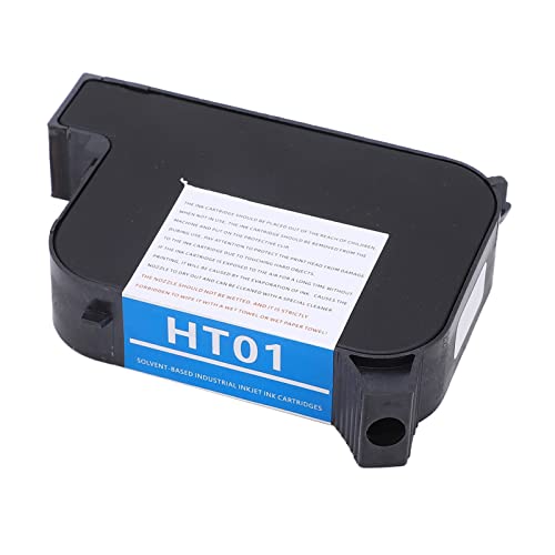 Handheld Inkjet Printer Ink Cartridge HT01 40ml Handheld Printer Ink Cartridge Quick Dry Inkjet Printer Cartridge Replacement Inkjet Printer Ink (Zwart) 5