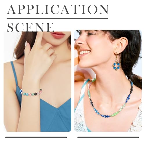 160 st 4mm synthetische steen kralen edelsteen kralen ronde armband kralen gladde kralen echte steen losse ruimte kralen bubblegum kralen voor armband ketting oorbellen 3